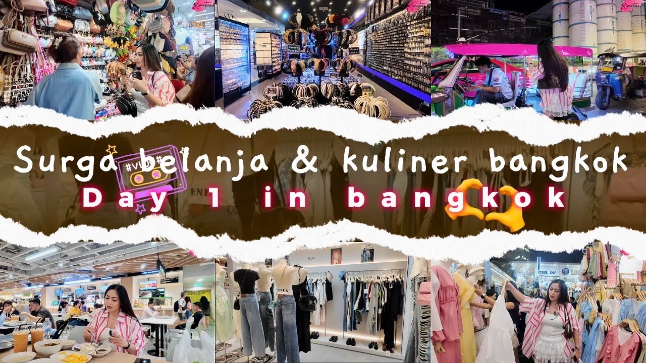 Bangkok trip 🇹🇭 day 1 | surga belanja & kuliner di bangkok | shopping & night market | Bangkok vlog