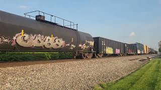 Quick Catch of CSX 1869 leading M636 through Linworth