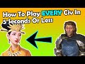 (Civ 6) How To Play EVERY Leader In 5 Seconds Or Less | Guide For Civilization 6