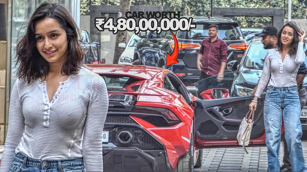 Shraddha Kapoor Driving her Expensive Car on Indian Street to Reach T-series Office