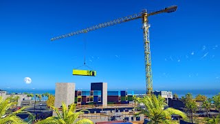 New Construction Simulator 2022 - Container Hotel (5/5) - USA Map 030 - Neuer Bau-Simulator