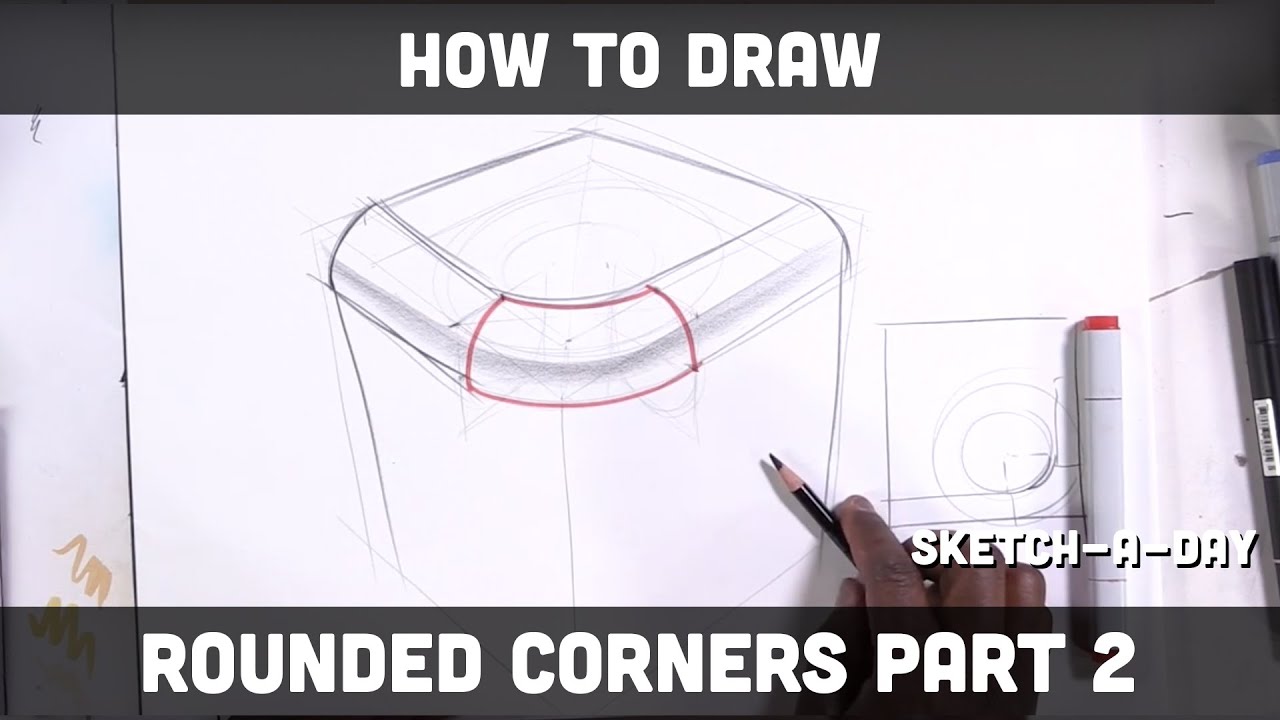 How To Draw Rounded Corners - Part 2 - Youtube