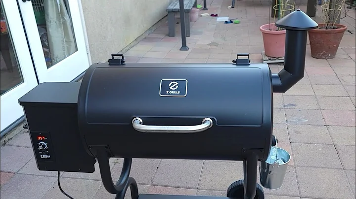Wood Pellet Grill & Smoker 8 in 1.  Z GRILLS ZPG-550B Unboxing and Grilling