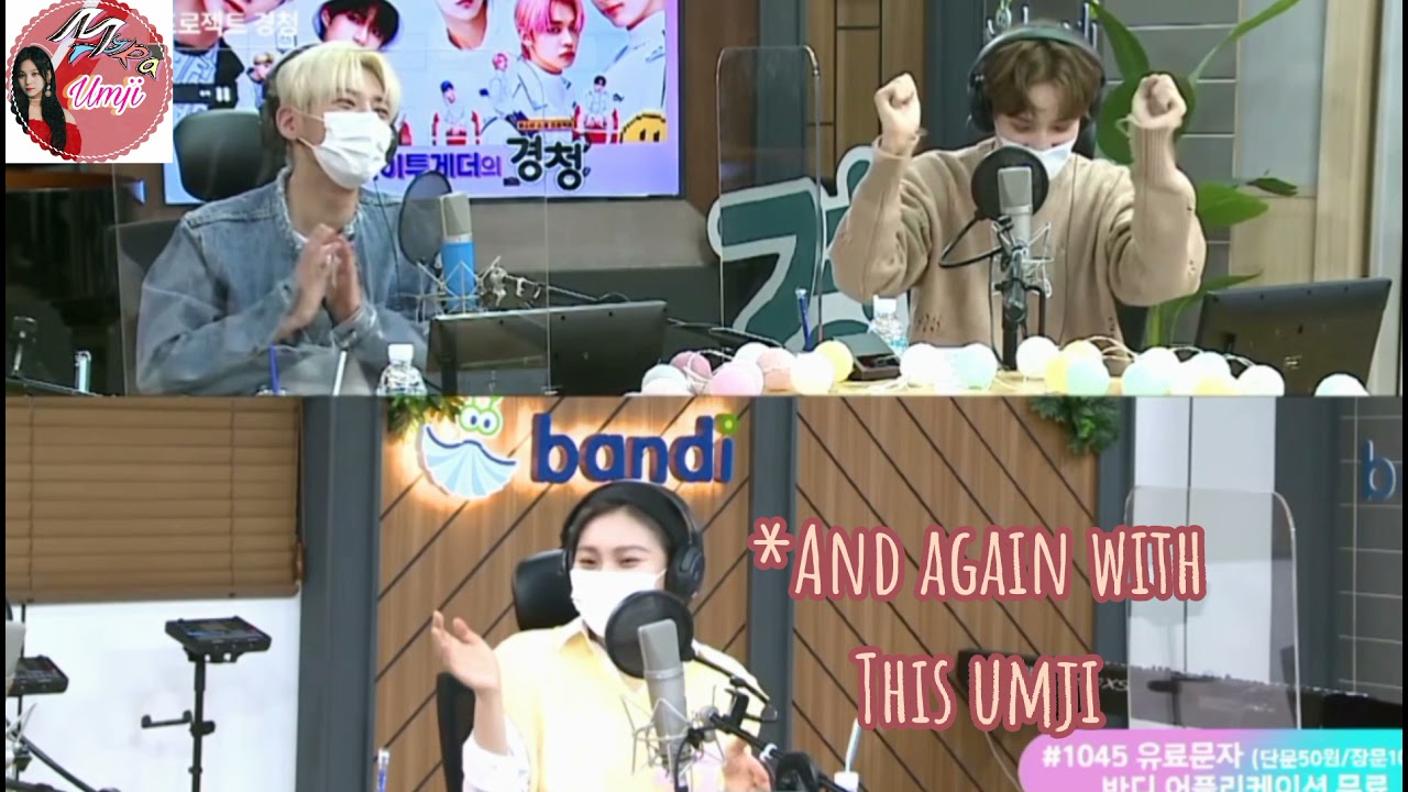 Umji(GFRIEND) & Taehyun, Heuning Kai(TXT) Cute Moment/Interactions at EBS Radio (Tyunning)