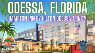 Checking in at the Hampton Inn Odessa Trinity By Hilton Hotel in Odessa Florida 🌴