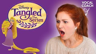 TANGLED THE SERIES I Vocal coach reacts!