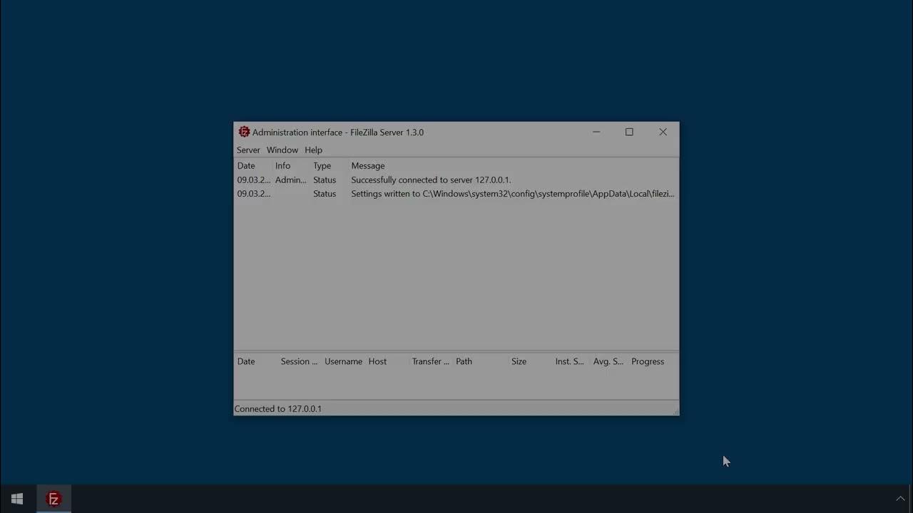 Setting up the server