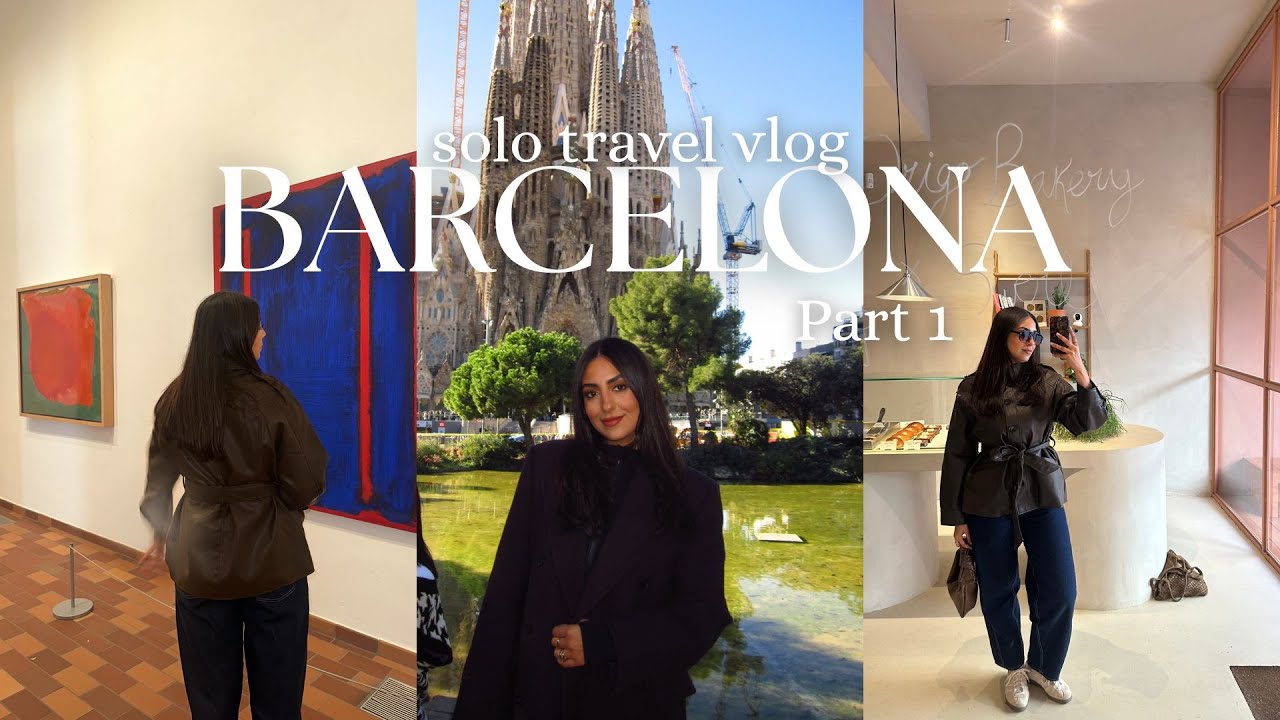 Solo trip | Barcelona 🇪🇸 اول مرة في | Exploring the city, Lots of shopping 🛍️ and more…