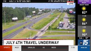 Visitors Arriving Along The Grand Strand, During Record 4Th Of July Travel