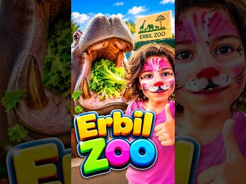 Erbil Zoo with Neva & Nali! 🐒🦙🦌 #shorts