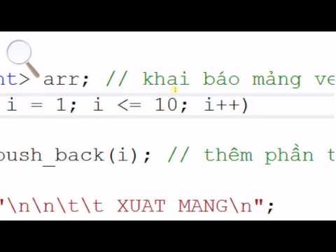 [Lập trình C/C++]    Bài 60. Demo các hàm trong vector (Phần 2)