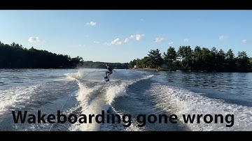 Wakeboarding accident (got a concussion)