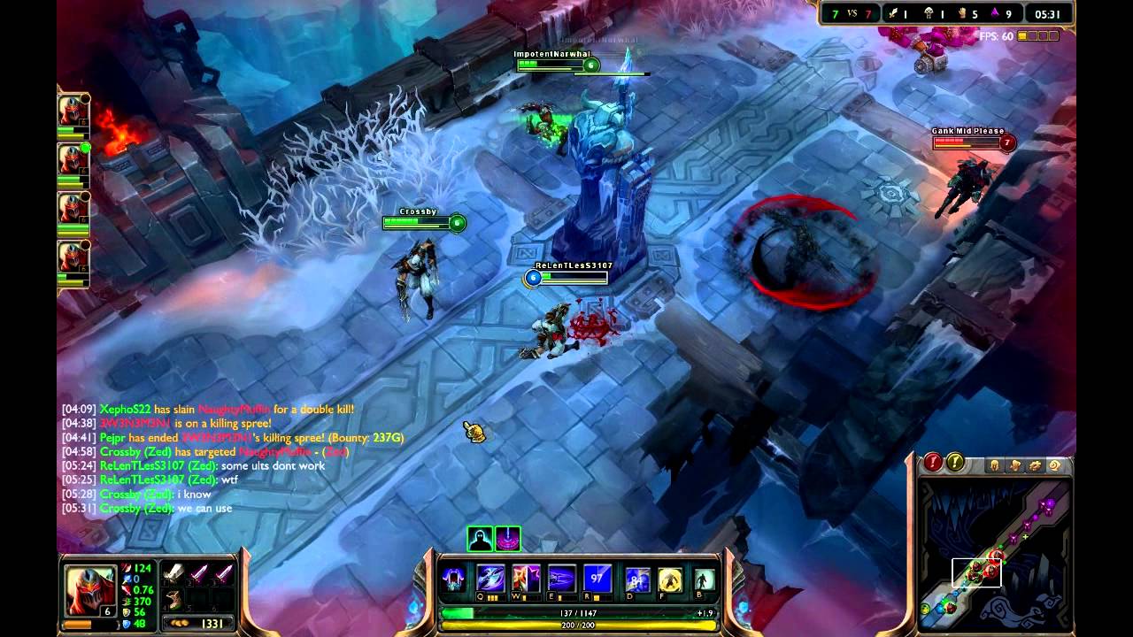 Meanwhile at 5v5 all Zed in League of Legends