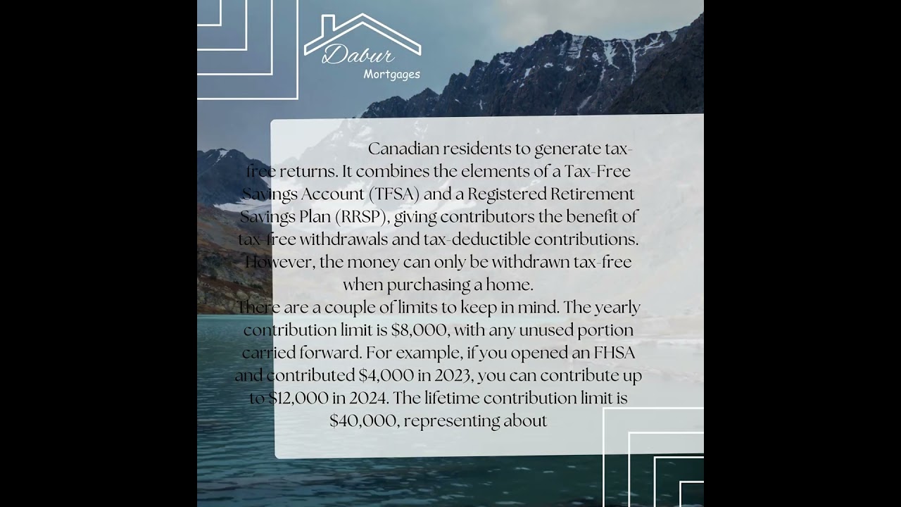 FHSA ACCOUNT or First Home Saving Account 