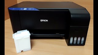 Замена памперса принтера Epson L3100, L3101, L3150, L5190, L1100 Инструкция.