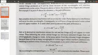 C17: Interference with white light