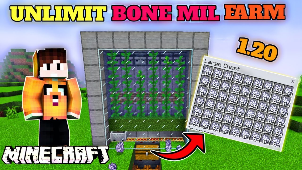 Unlimited Bone Meal Farm Pocket Edition Minecraft 1.20 best Bone Meal ...