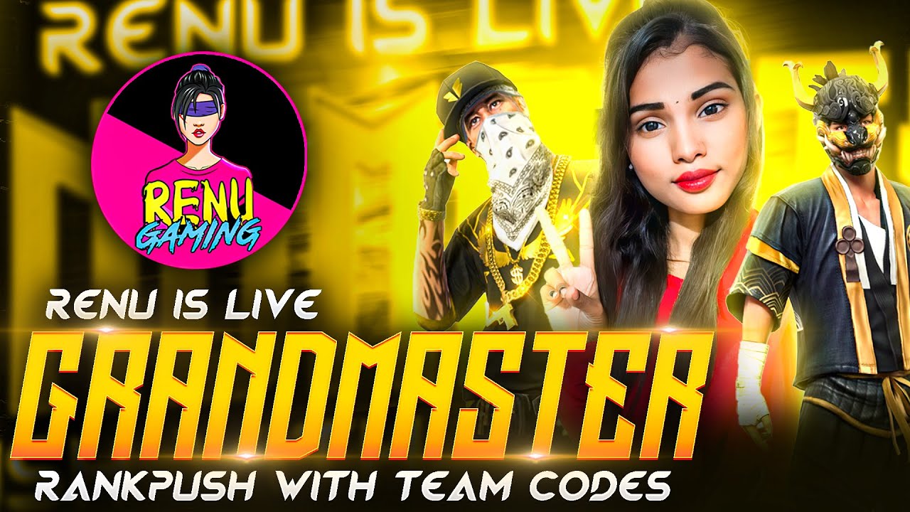Top 1 Grandmaster Girl rank push with subscribers || free fire live in ...
