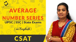 Average | Finding Average on the given series | CSAT | In English | UPSC | GetintoIAS