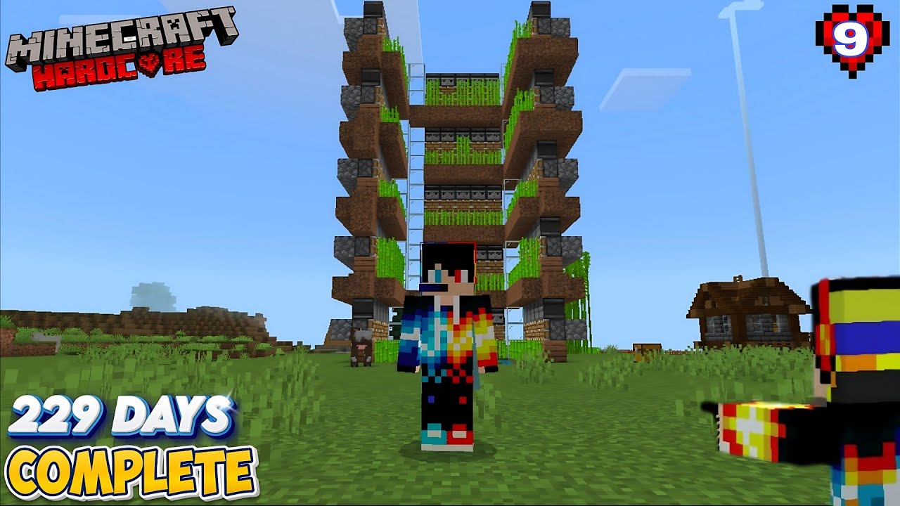 MINECRAFT HARDCORE I MADE A SUGARCANE FARM IN MCPE 