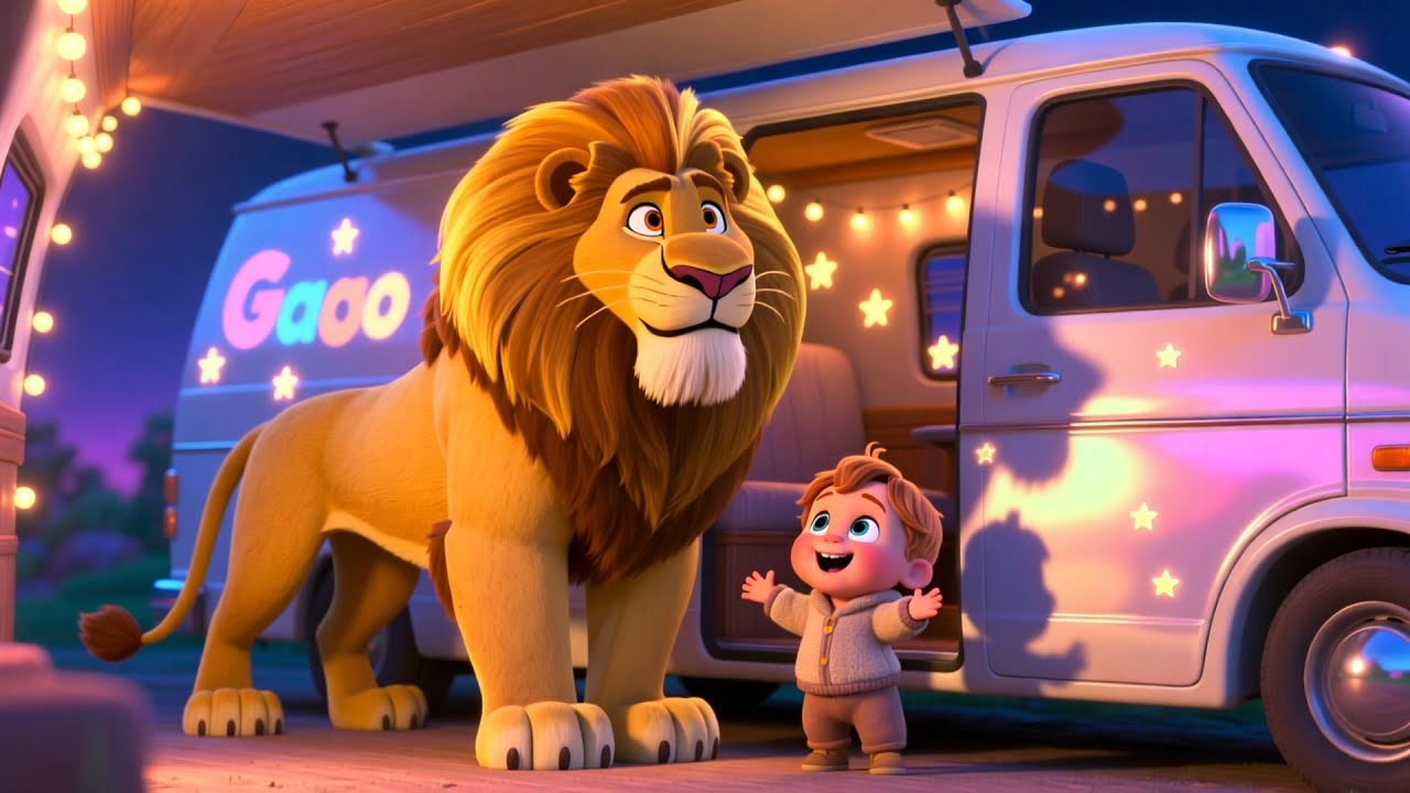 Lion ABC Night VanGo 🌙 | Fun Learning & Play for Kids | Toddler Adventure Video