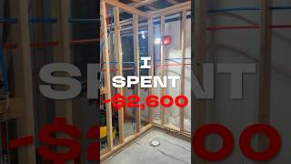 Basement plumbing cost breakdown!! #diy #construction #plumbing #renovation