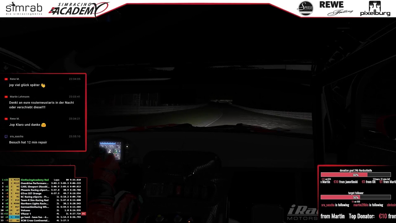 Iracing / 24h Nordschleife / AMG GT3 / Simracingacademy / Live / 13-18h