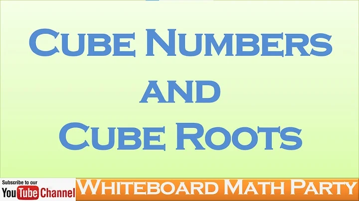 CUBE NUMBERS AND CUBE ROOTS|Year 4| Grade 4|Primary 4| Class 4| Elementary