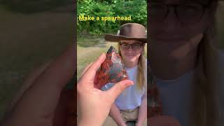 Making an Obsidian Spear #flintknapping #primitiveskills #survivalskills #primitive #spear #obsidian Making an Obsidian Spear #flintknapping #primitiveskills #survivalskills #primitive #spear #obsidian
