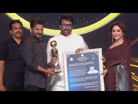 Historic Moment! Megastar Chiranjeevi Honored With NTR National Film Award @ Gaddar Awards - TFPC