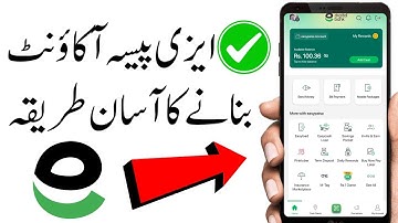 Easypaisa account kaise banaye | easypaisa account banane ka tarika | create easypaisa account