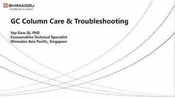 GC Columns Care & Troubleshooting