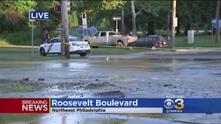Massive Water Main Break Shuts Down Roosevelt Boulevard
