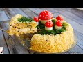 Закусочный  ТОРТ с грибами и сыром | Mushroom cake recipe