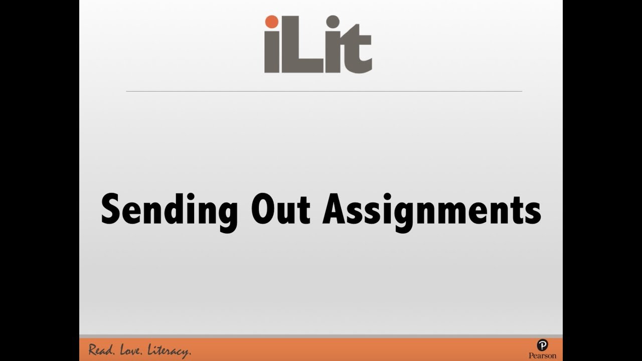 iLit - Sending Out Assignments - YouTube