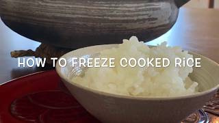 【Easy】Freeze Rice by Japanese Lady