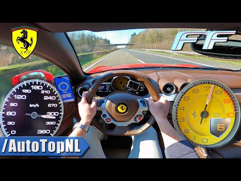 FERRARI FF 6.3 V12 | 320km/h on AUTOBAHN NO SPEED LIMIT by AutoTopNL