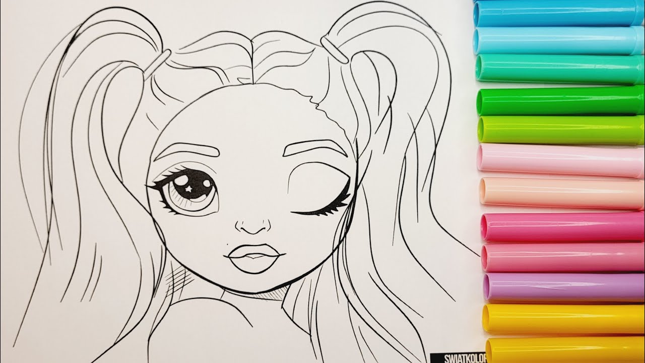 Rainbow High Coloring Book Pages Rainbow High #rainbowhigh STELLA