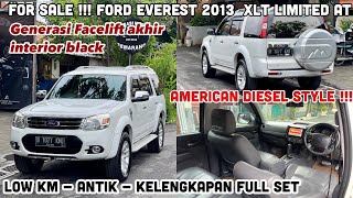 FOR SALE ! FORD EVEREST 2013 Facelift Xlt Limited AT Interior Black #Diesel #jualbelimobilbekas