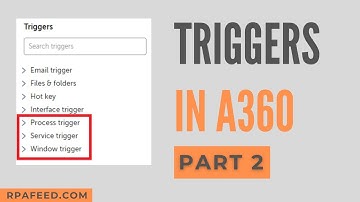 Triggers In A360 Part 2 | Process Trigger | Service Trigger | Window Trigger