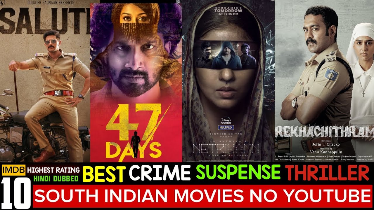Top 10 Best South Indian Suspense Thriller Movies in Hindi| South ...
