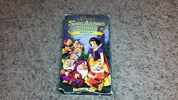 My Disney’s Sing Along Songs VHS Collection (Part 1)