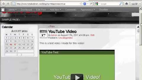 Video 20   How to Add YouTube Videos to WordPress Automatically
