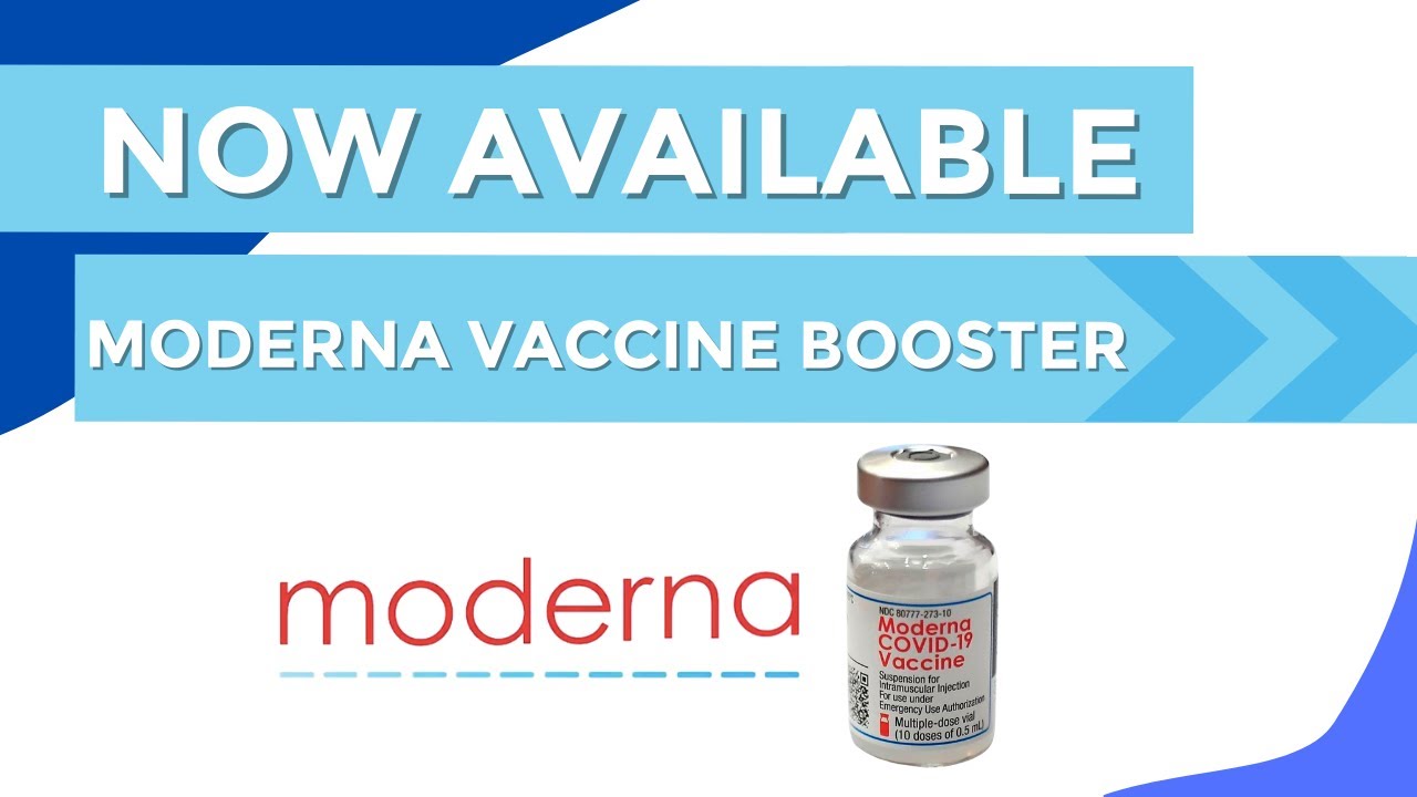 Now Available Moderna Booster YouTube