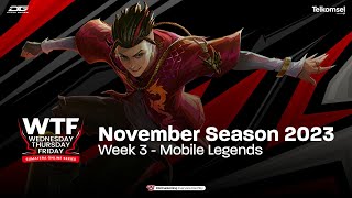 Mobile Legends | Wednesday, Thursday and Friday (WTF) Week 4 November 2023 screenshot 5