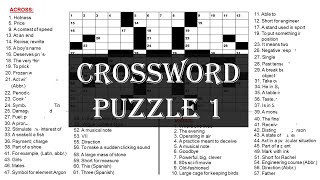 Fill in the crossword puzzle with the correct words. screenshot 5