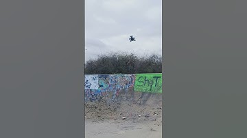 Arrma RC Typhon 3s Jumps at BMX park #arrma #rc #rcjump #skate #bmx #viral #shorts