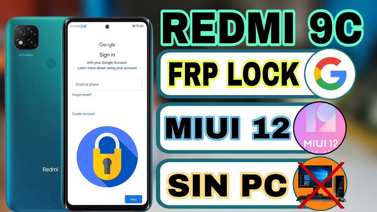 Eliminar Cuenta Google Redmi 9C | MIUI 12 | sin PC 🔥