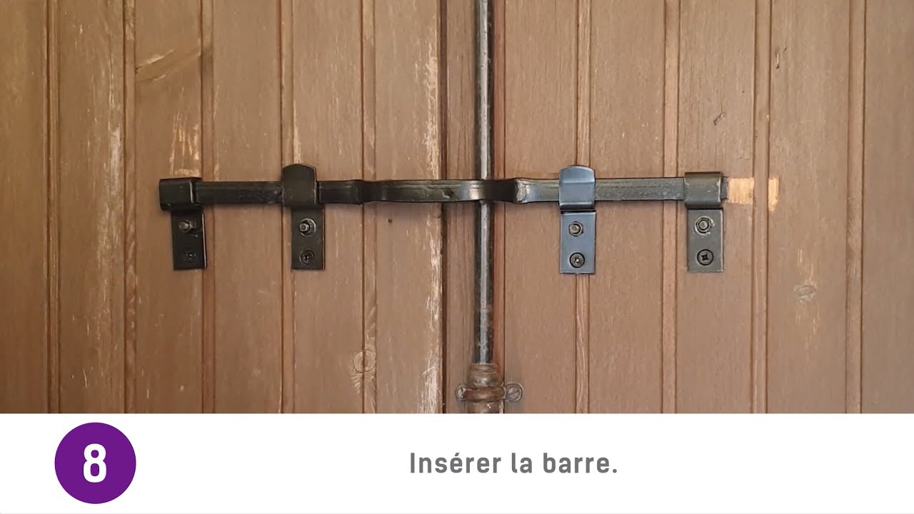 Barre De Sécurité Pour Volet Roulant AFBAT - 410 Mm Avec Supports Coudés/droits, Neuf
