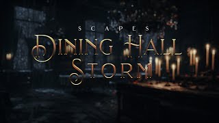 Rain Storm in Dining Hall - 10Hr 4K